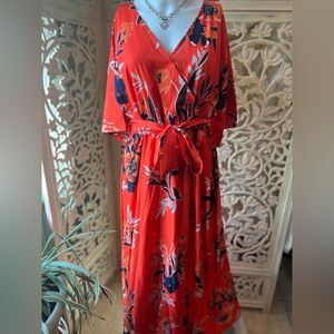 Vibrant orange dress